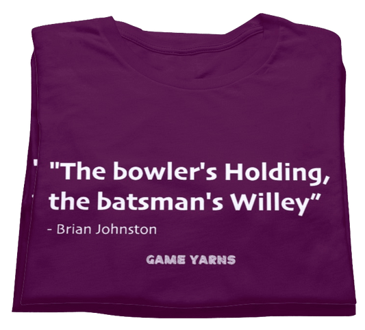 Game Yarns T-shirt Holding Willey Cricket