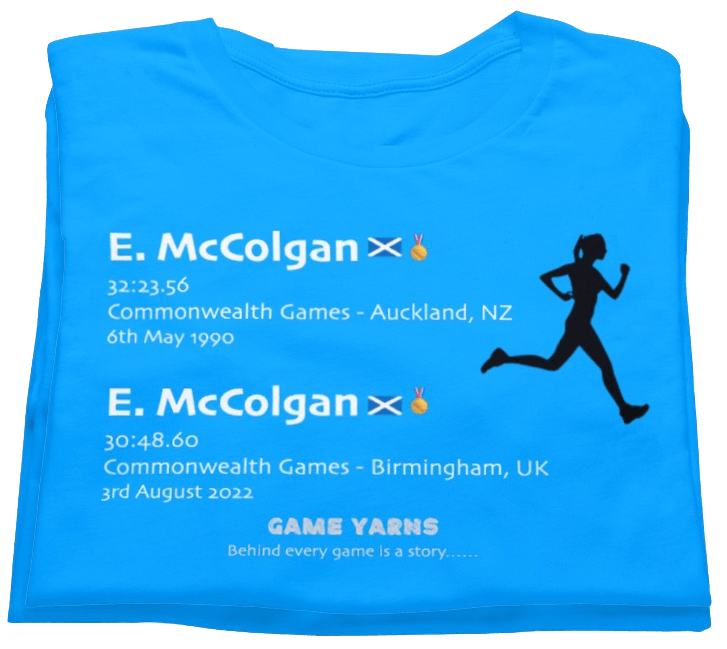 Eilish and Liz McColgan repeating history in the family Game Yarns T-shirt 