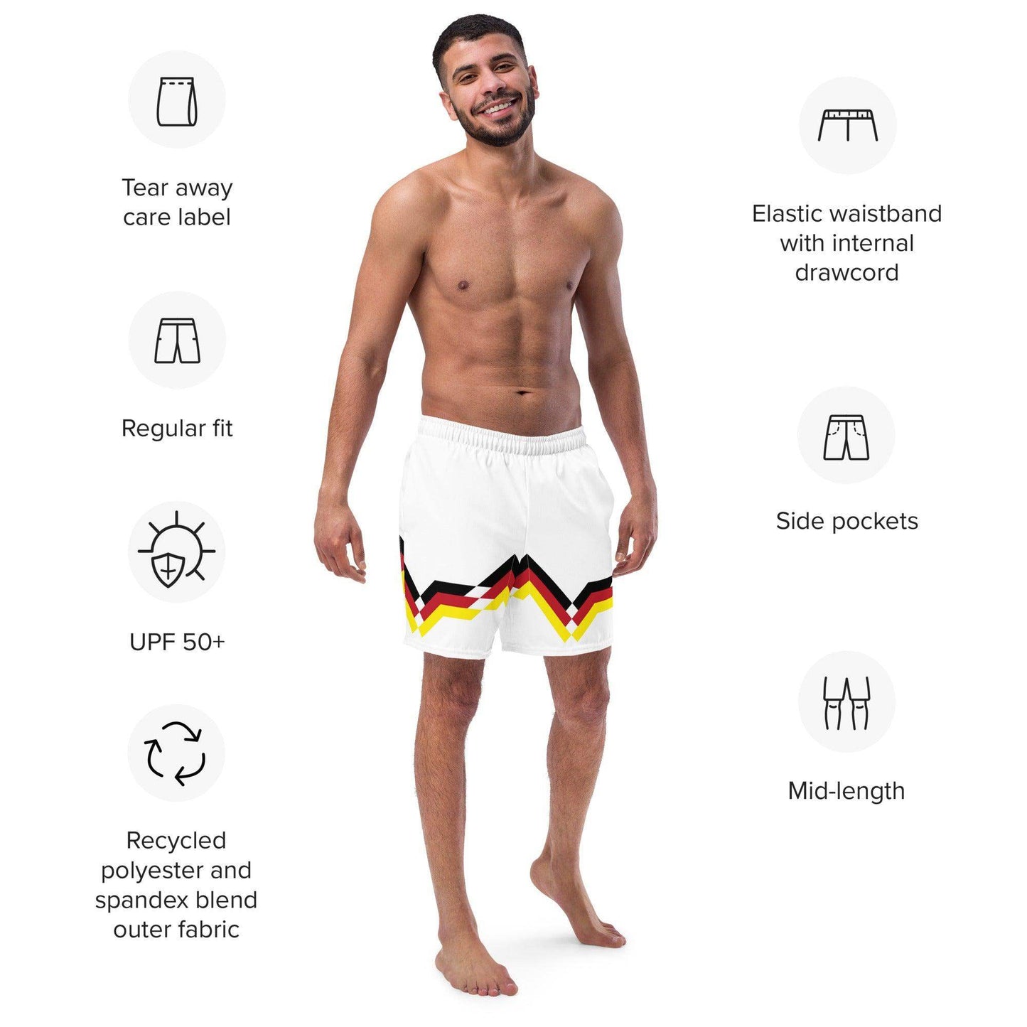 Germany Retro Swim Trunks - Game Yarns