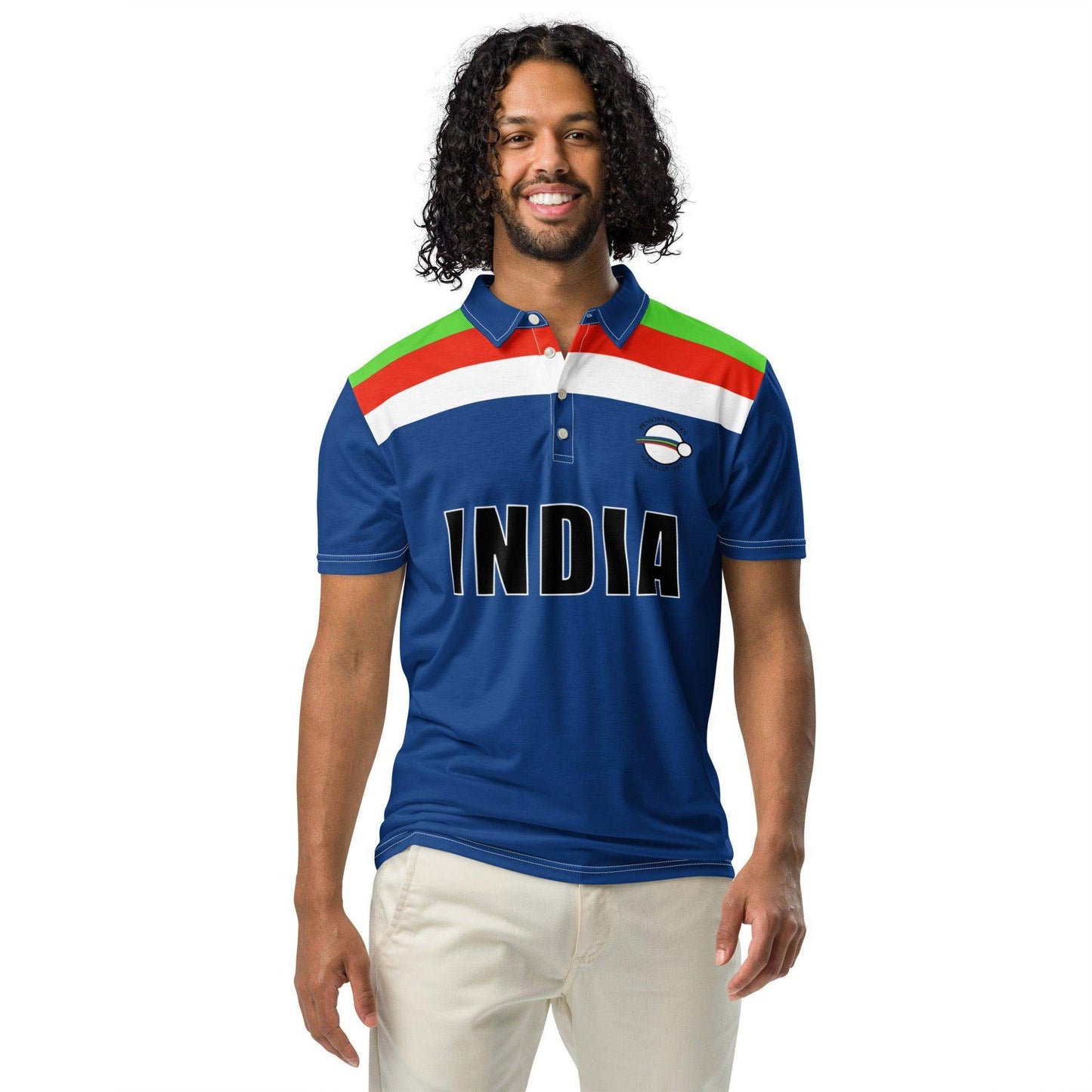 India Cricket 1992 Polo Shirt - Game Yarns