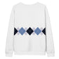 Ivan Lendl All Over Argyle Blue Sweatshirt - Game Yarns