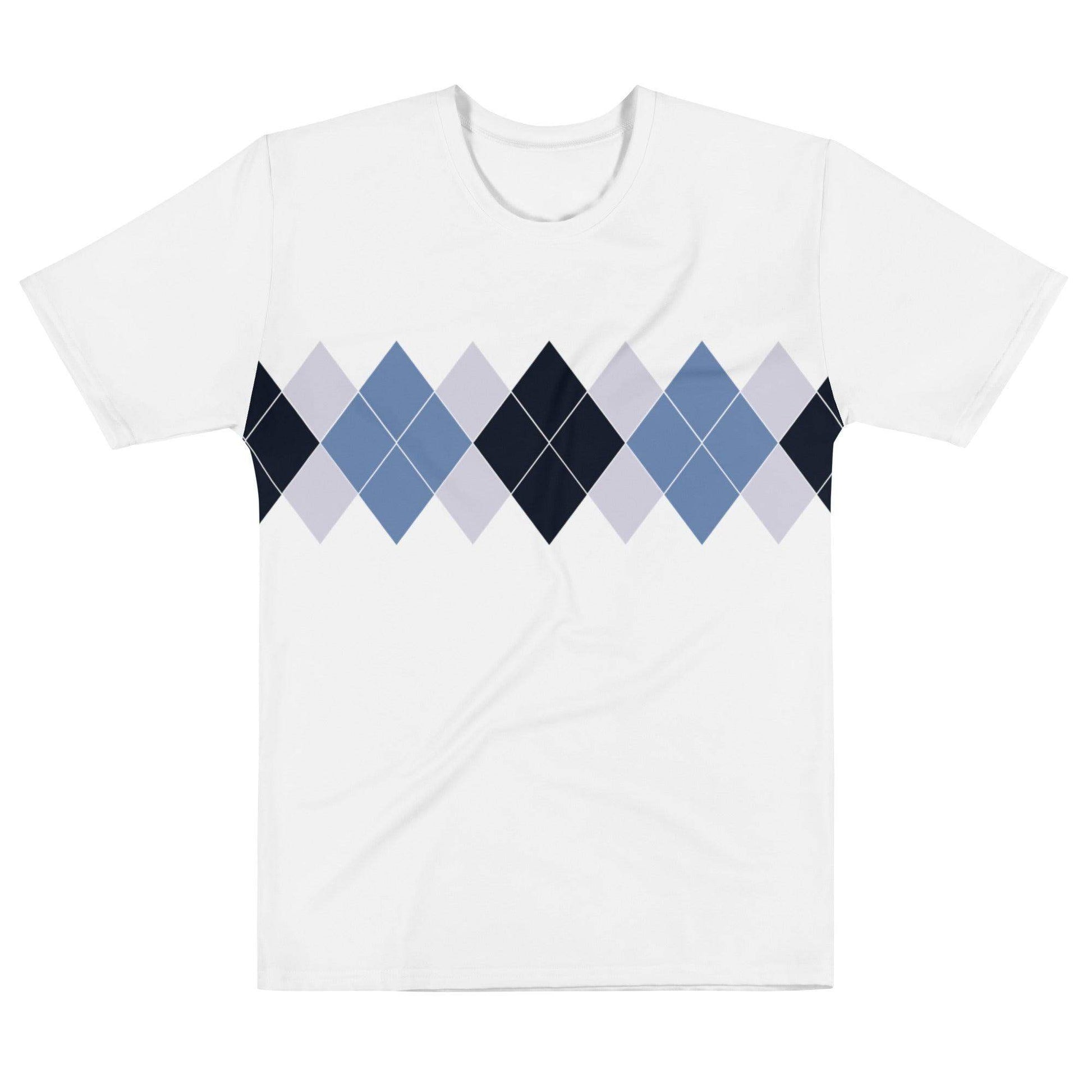 Ivan Lendl Argyle Blue All Over t-shirt - Game Yarns