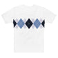 Ivan Lendl Argyle Blue All Over t-shirt - Game Yarns