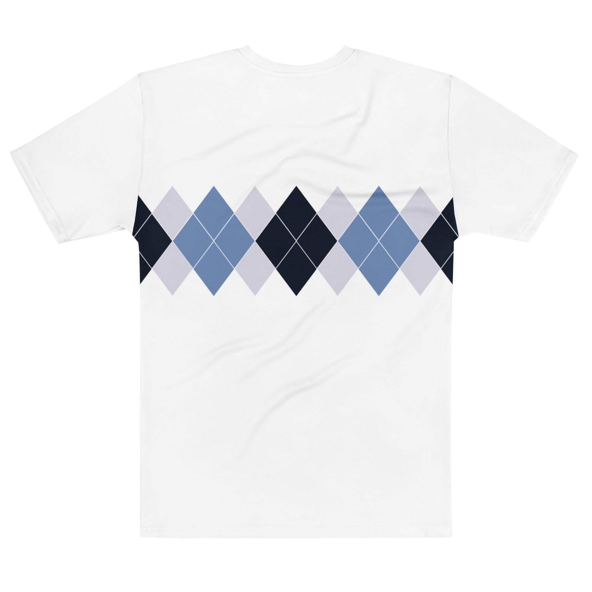 Ivan Lendl Argyle Blue All Over t-shirt - Game Yarns