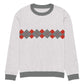 Ivan Lendl Argyle Red Grey Knitted Sweater - Game Yarns