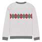 Ivan Lendl Argyle Red Grey Knitted Sweater - Game Yarns