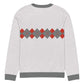 Ivan Lendl Argyle Red Grey Knitted Sweater - Game Yarns