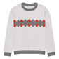 Ivan Lendl Argyle Red Grey Knitted Sweater - Game Yarns