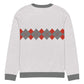 Ivan Lendl Argyle Red Grey Knitted Sweater - Game Yarns