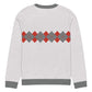 Ivan Lendl Argyle Red Grey Knitted Sweater - Game Yarns