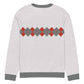 Ivan Lendl Argyle Red Grey Knitted Sweater - Game Yarns