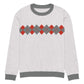 Ivan Lendl Argyle Red Grey Knitted Sweater - Game Yarns