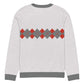 Ivan Lendl Argyle Red Grey Knitted Sweater - Game Yarns