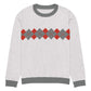 Ivan Lendl Argyle Red Grey Knitted Sweater - Game Yarns