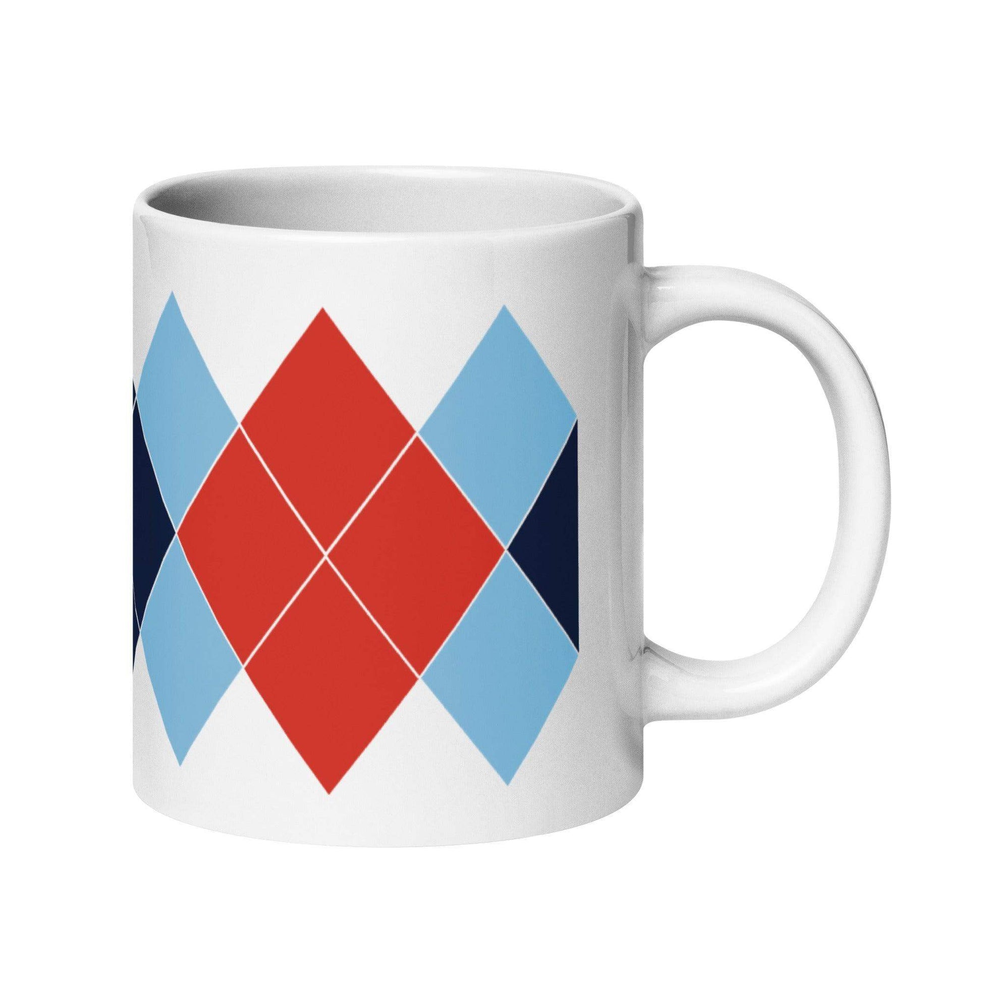 Ivan Lendl Argyle Red mug - Game Yarns