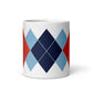 Ivan Lendl Argyle Red mug - Game Yarns