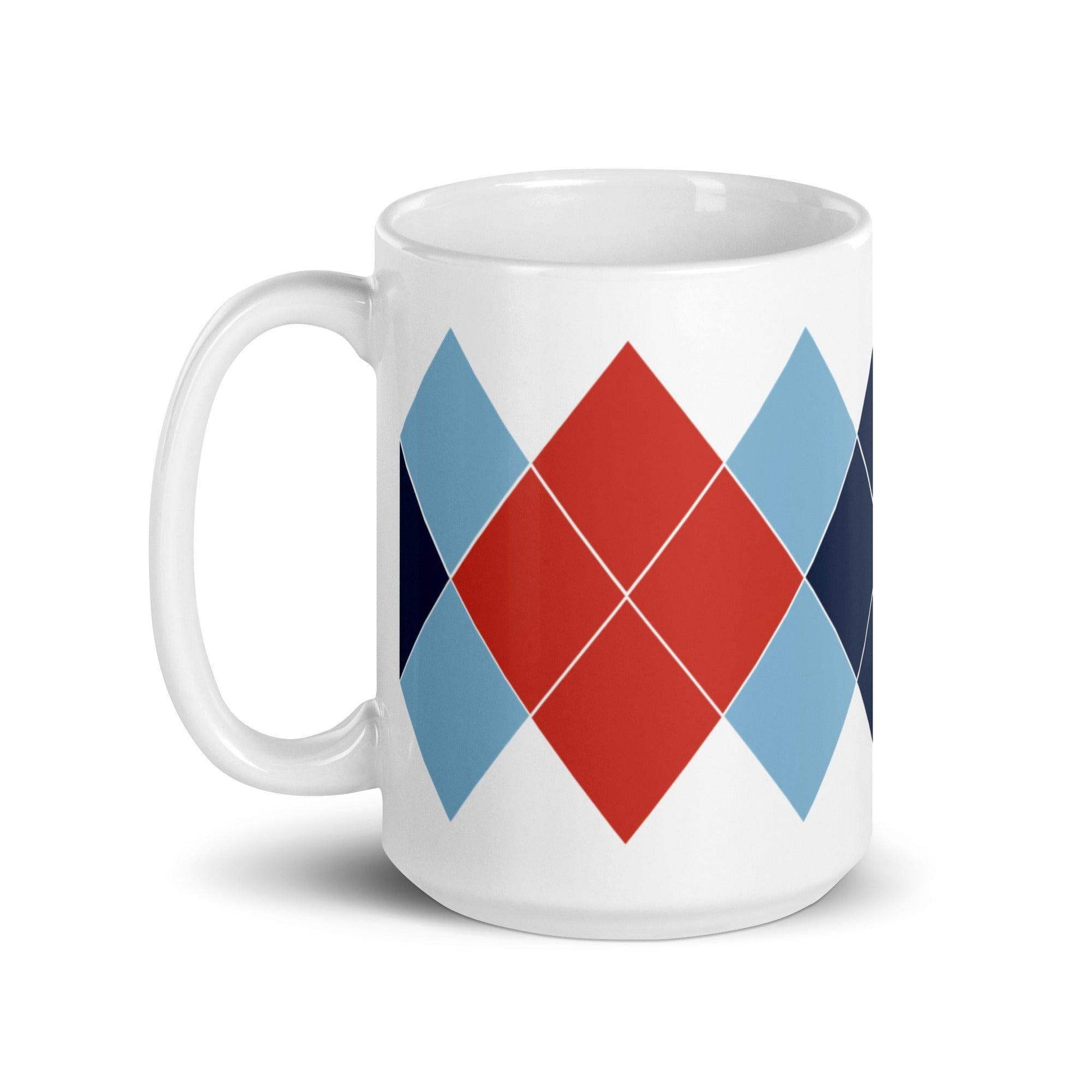 Ivan Lendl Argyle Red mug - Game Yarns