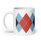 Ivan Lendl Argyle Red mug - Game Yarns