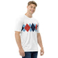 Ivan Lendl Argyle Red Retro All Over t-shirt - Game Yarns