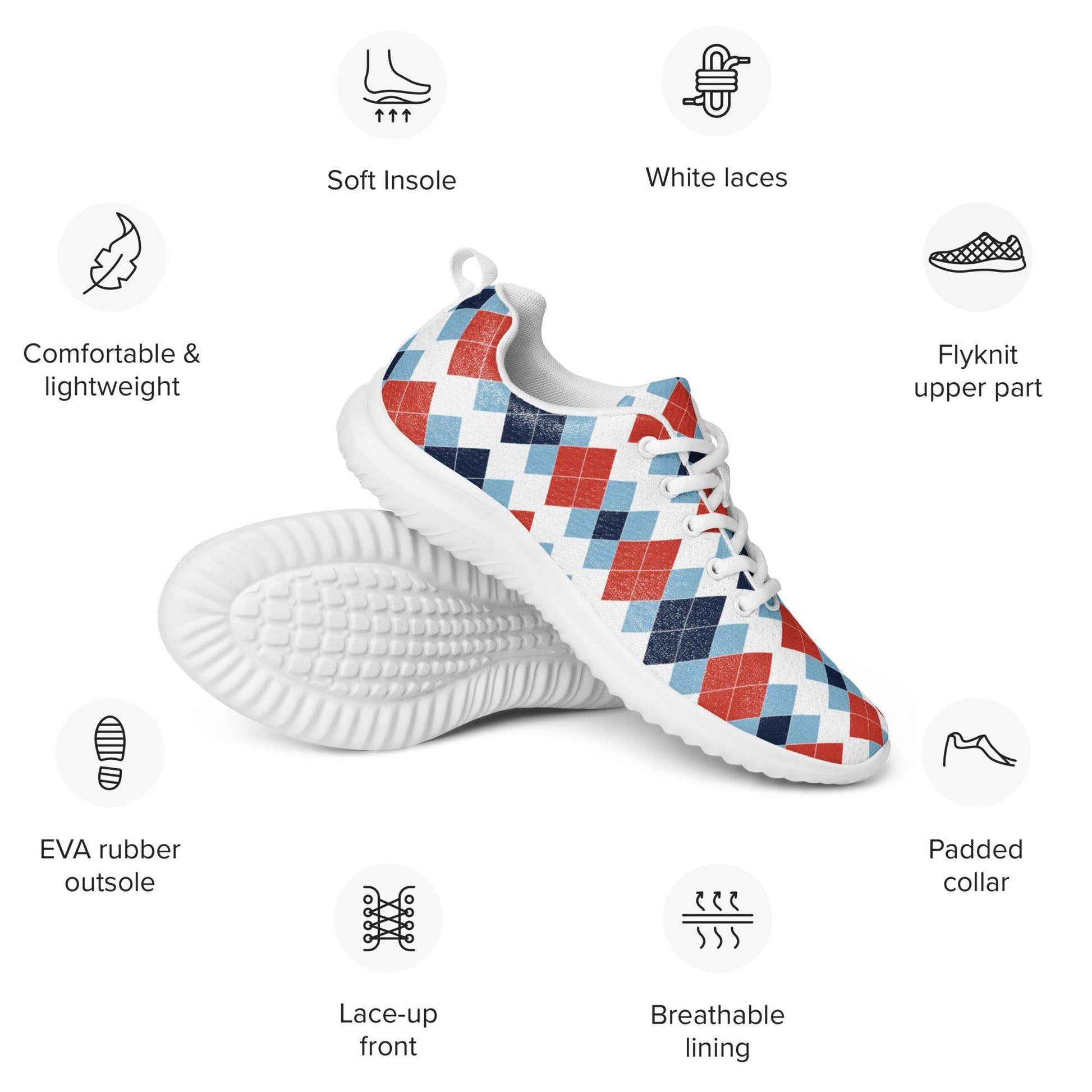 Ivan Lendl Argyle Retro Trainers - Game Yarns