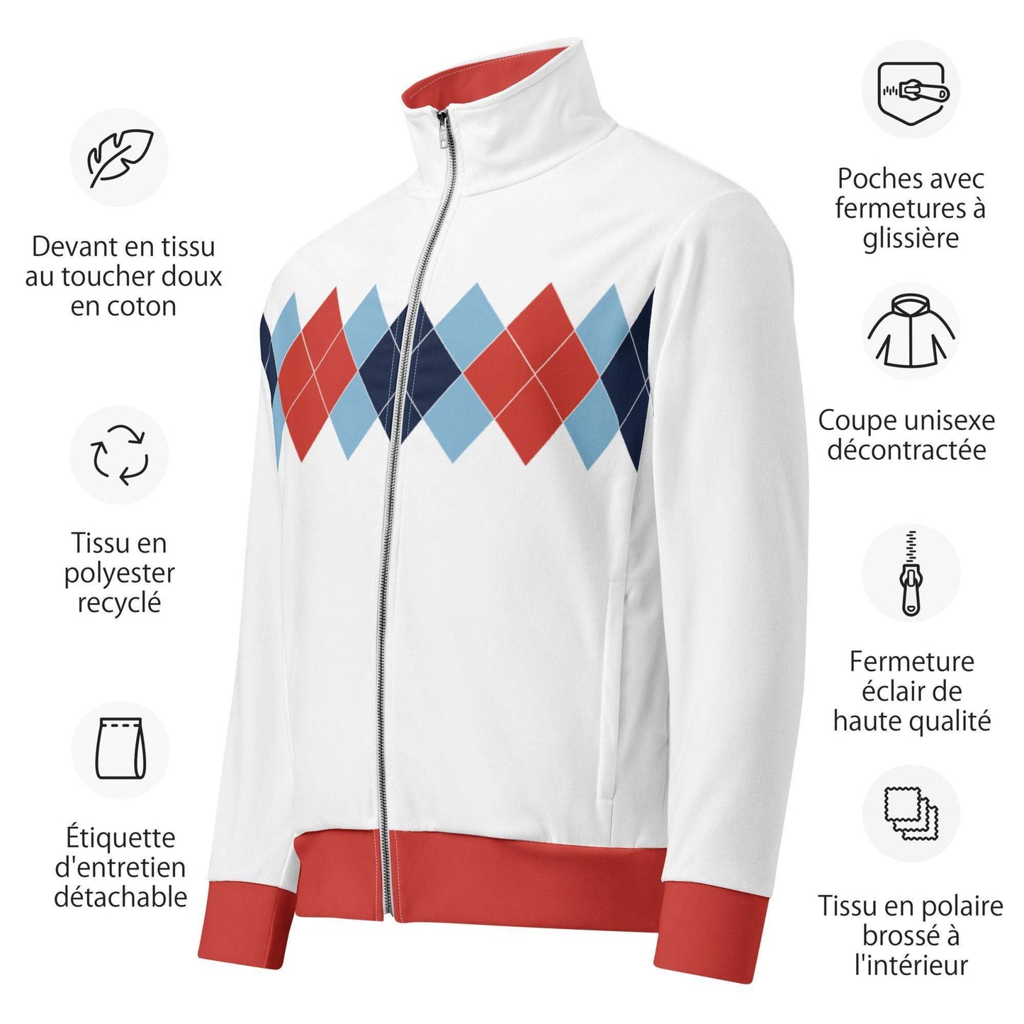 Ivan Lendl Argyle Track Jacket - Game Yarns