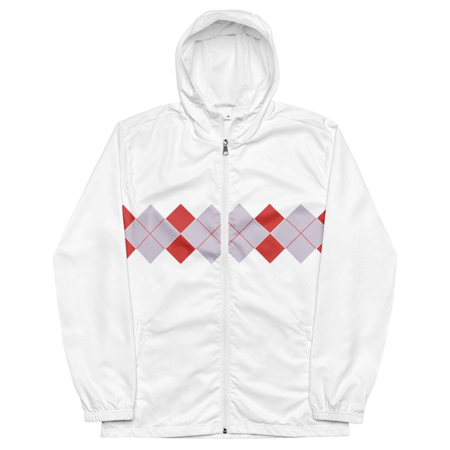 Ivan Lendl Argyll Red Grey Windbreaker - Game Yarns