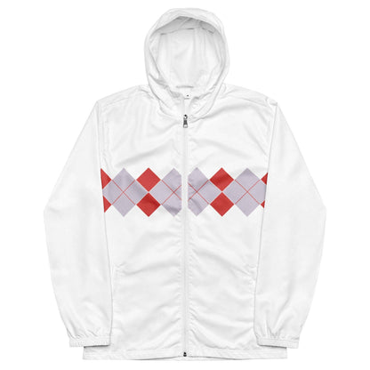 Ivan Lendl Argyll Red Grey Windbreaker - Game Yarns