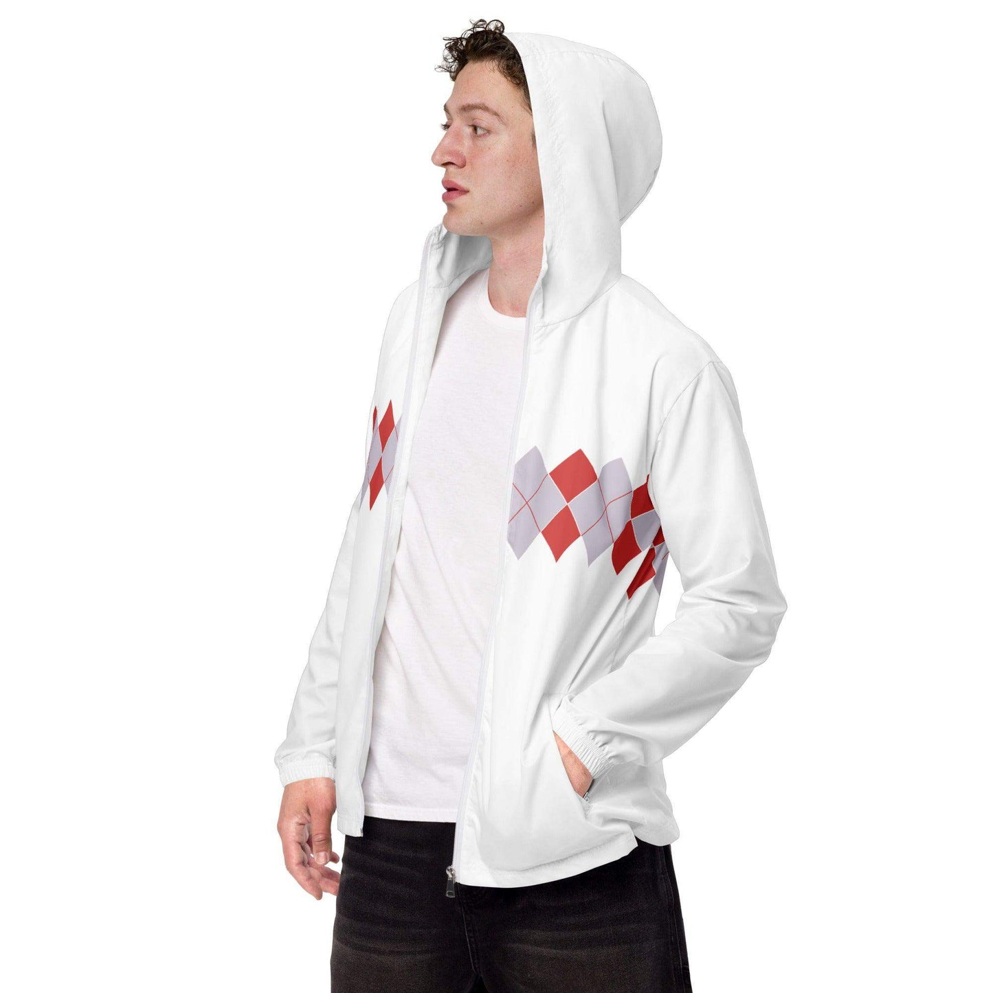 Ivan Lendl Argyll Red Grey Windbreaker - Game Yarns