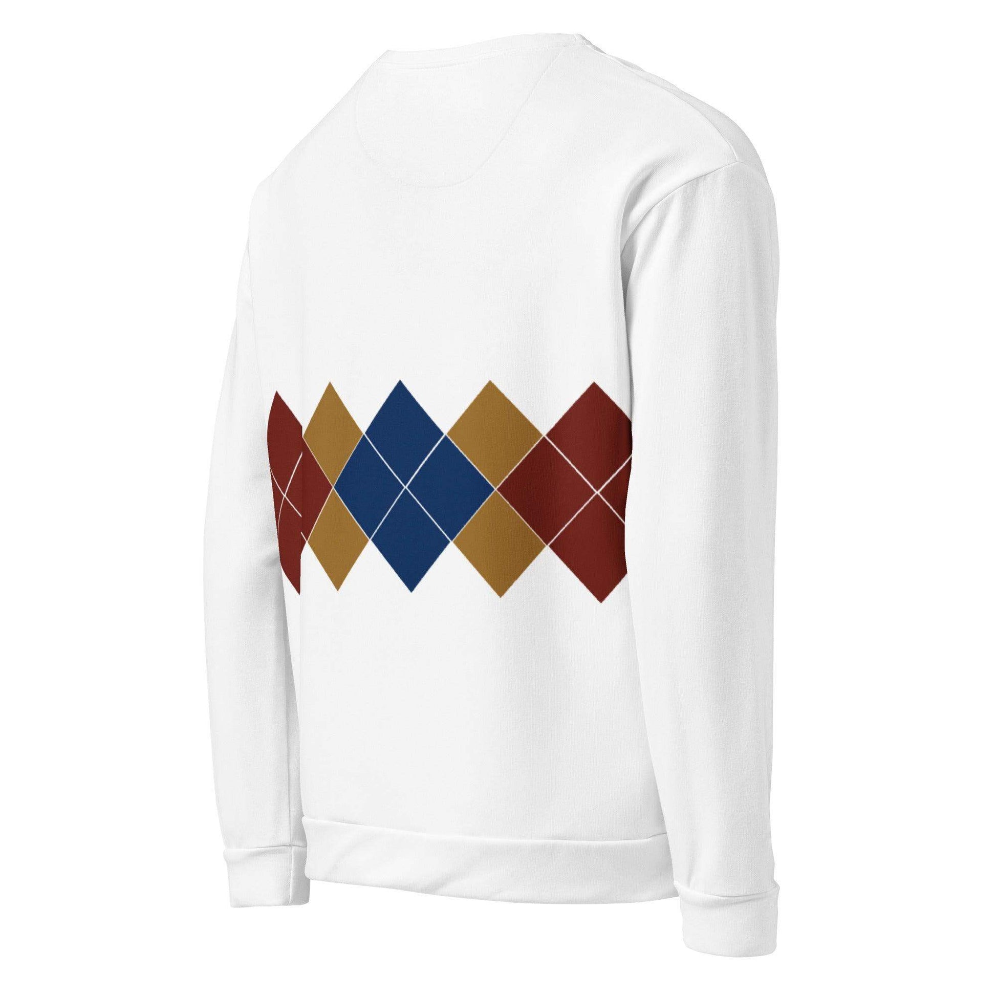 Ivan Lendl Blue Mustard Argyle Sweatshirt - Game Yarns