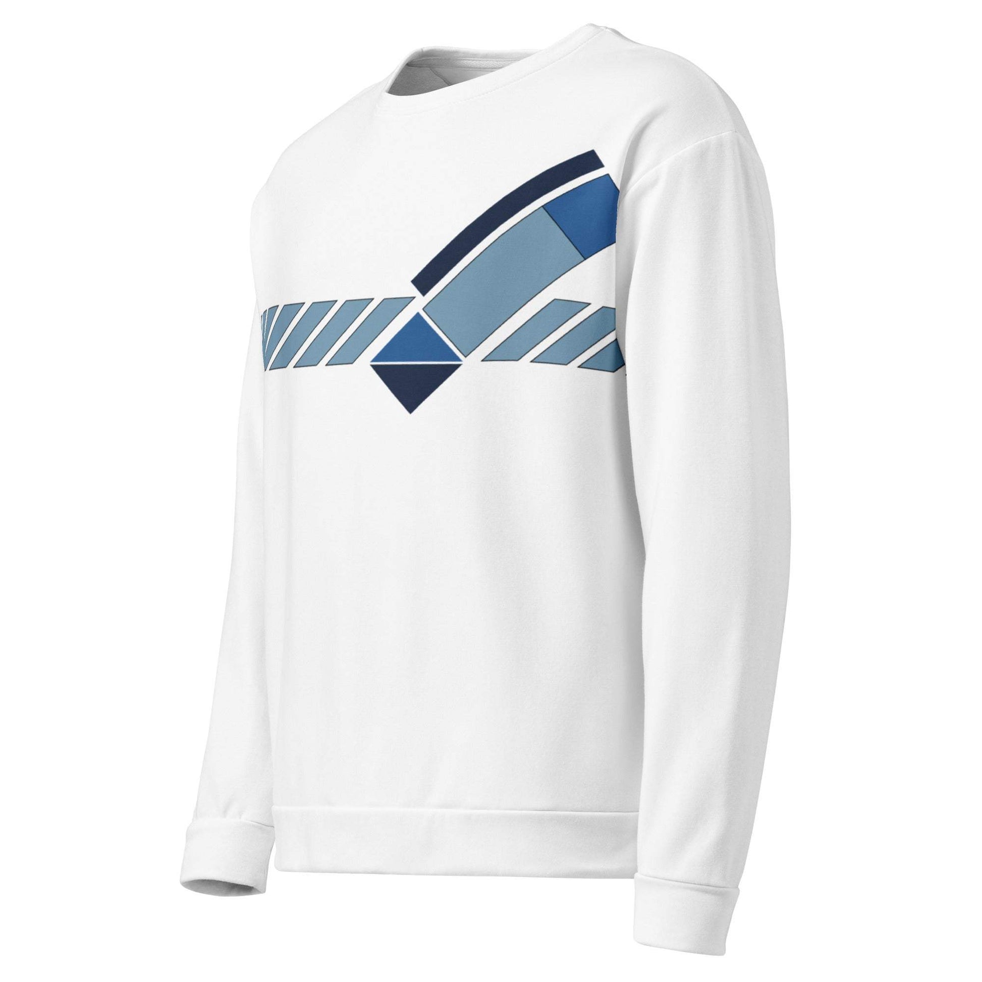 Ivan Lendl Geo Blue All Over Sweatshirt - Game Yarns