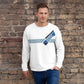 Ivan Lendl Geo Blue All Over Sweatshirt - Game Yarns