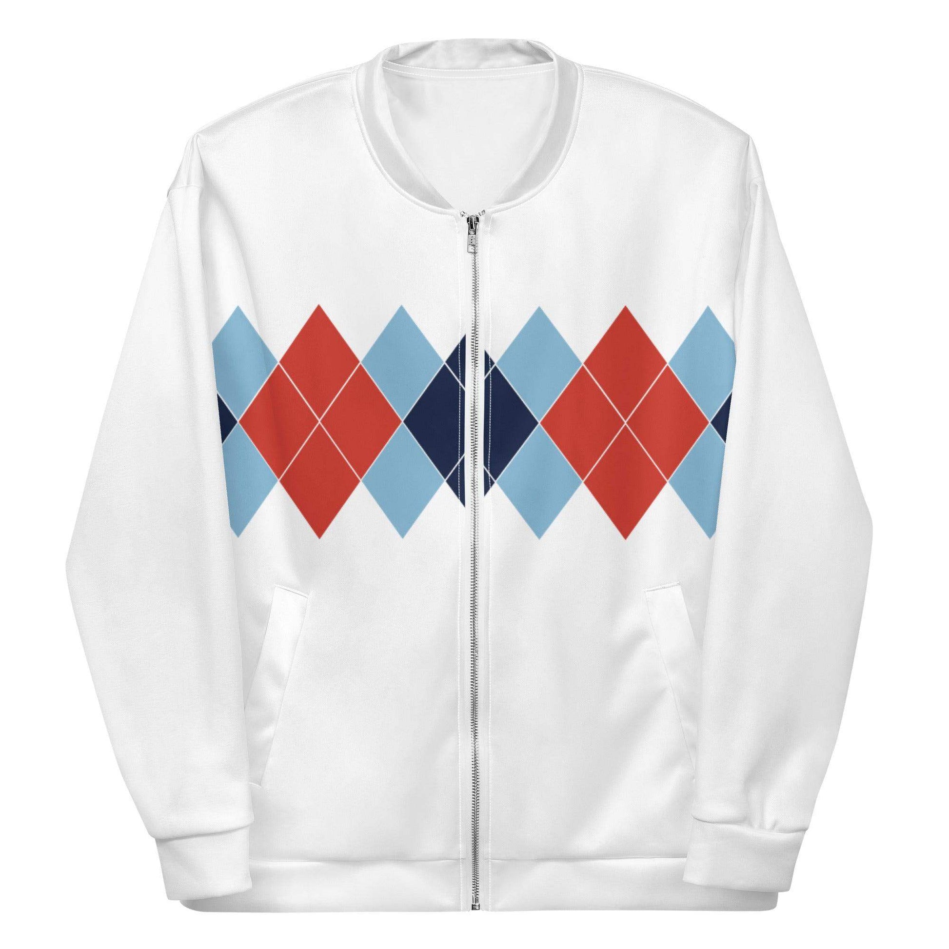 Ivan Lendl Red Argyle Bomber Jacket - Game Yarns