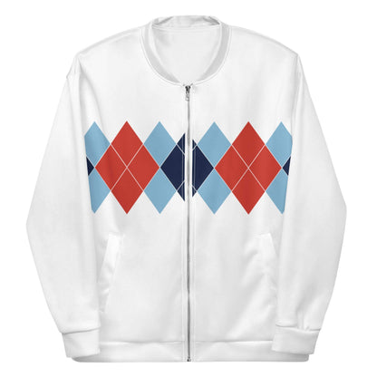 Ivan Lendl Red Argyle Bomber Jacket - Game Yarns