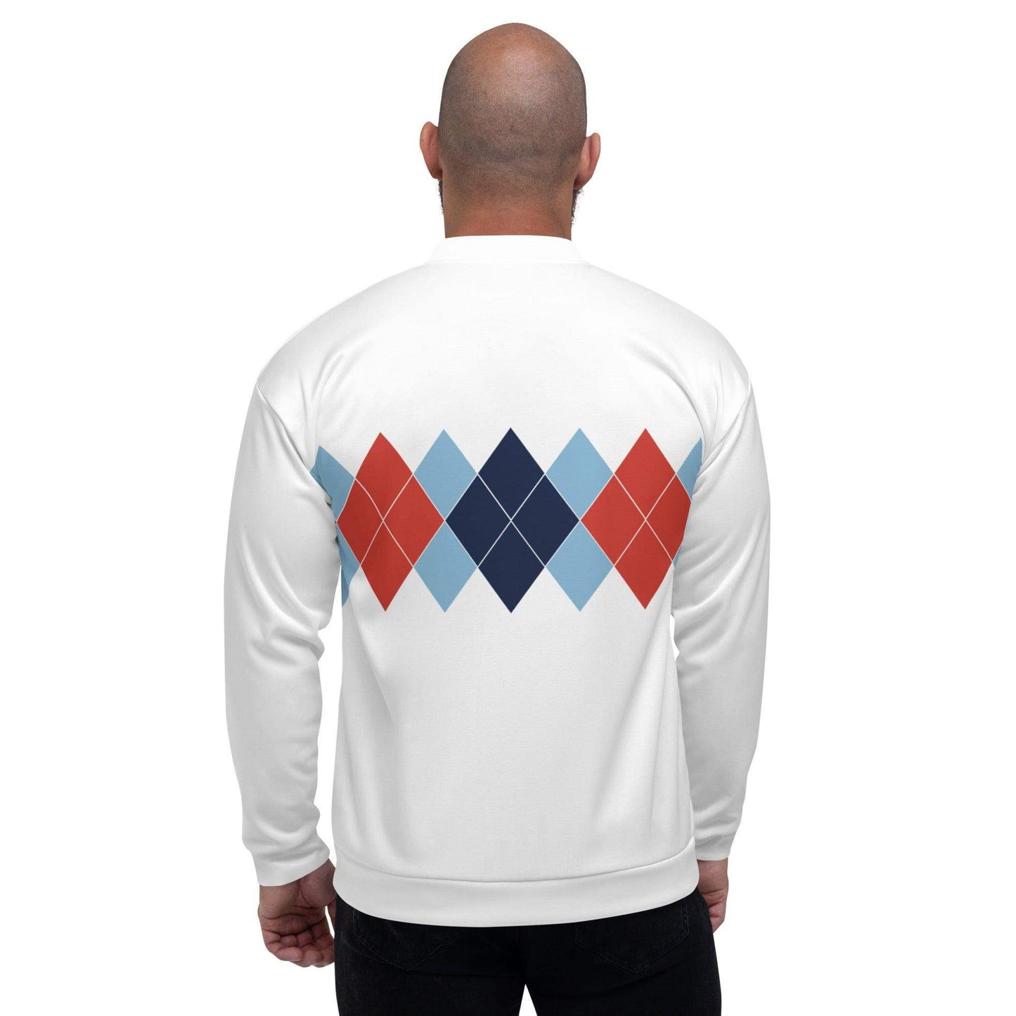 Ivan Lendl Red Argyle Bomber Jacket - Game Yarns