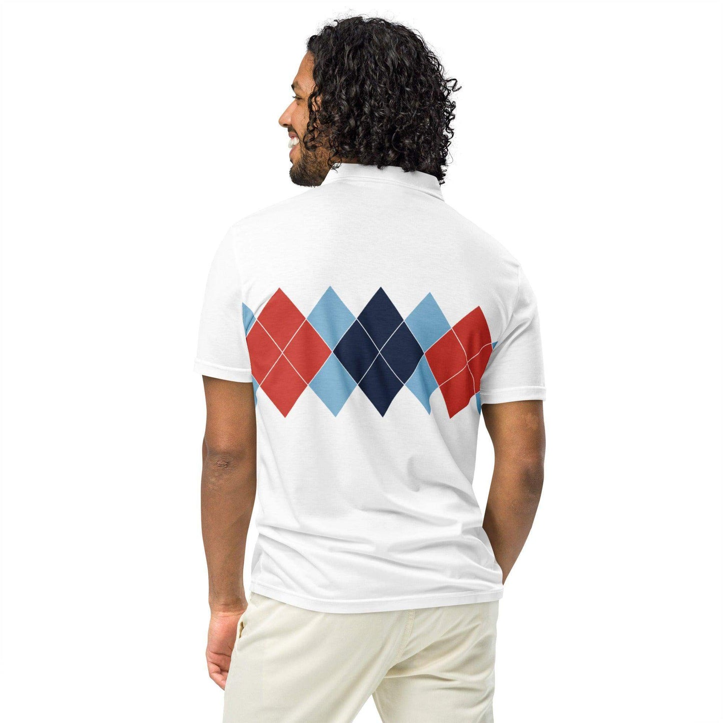 Ivan Lendl Red Argyle Polo Shirt - Game Yarns