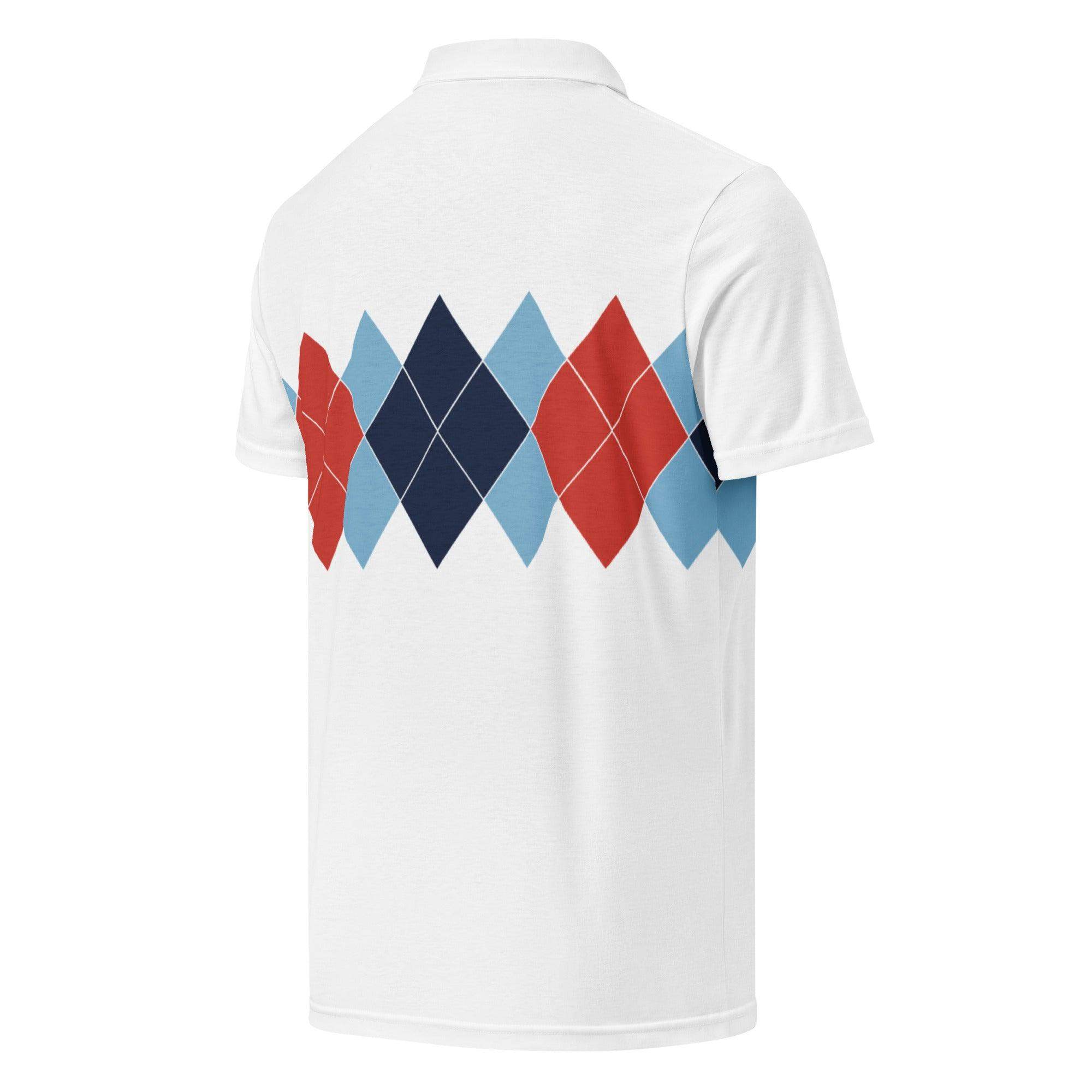 Ivan Lendl Red Argyle Polo Shirt Game Yarns