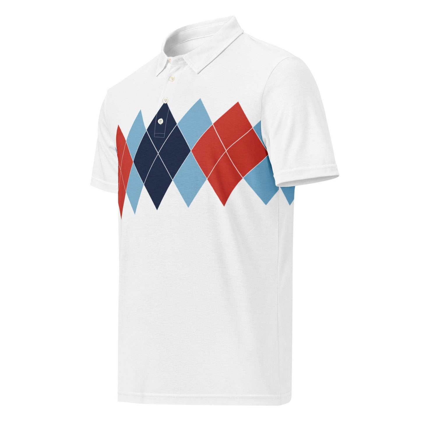 Ivan Lendl Red Argyle Polo Shirt - Game Yarns