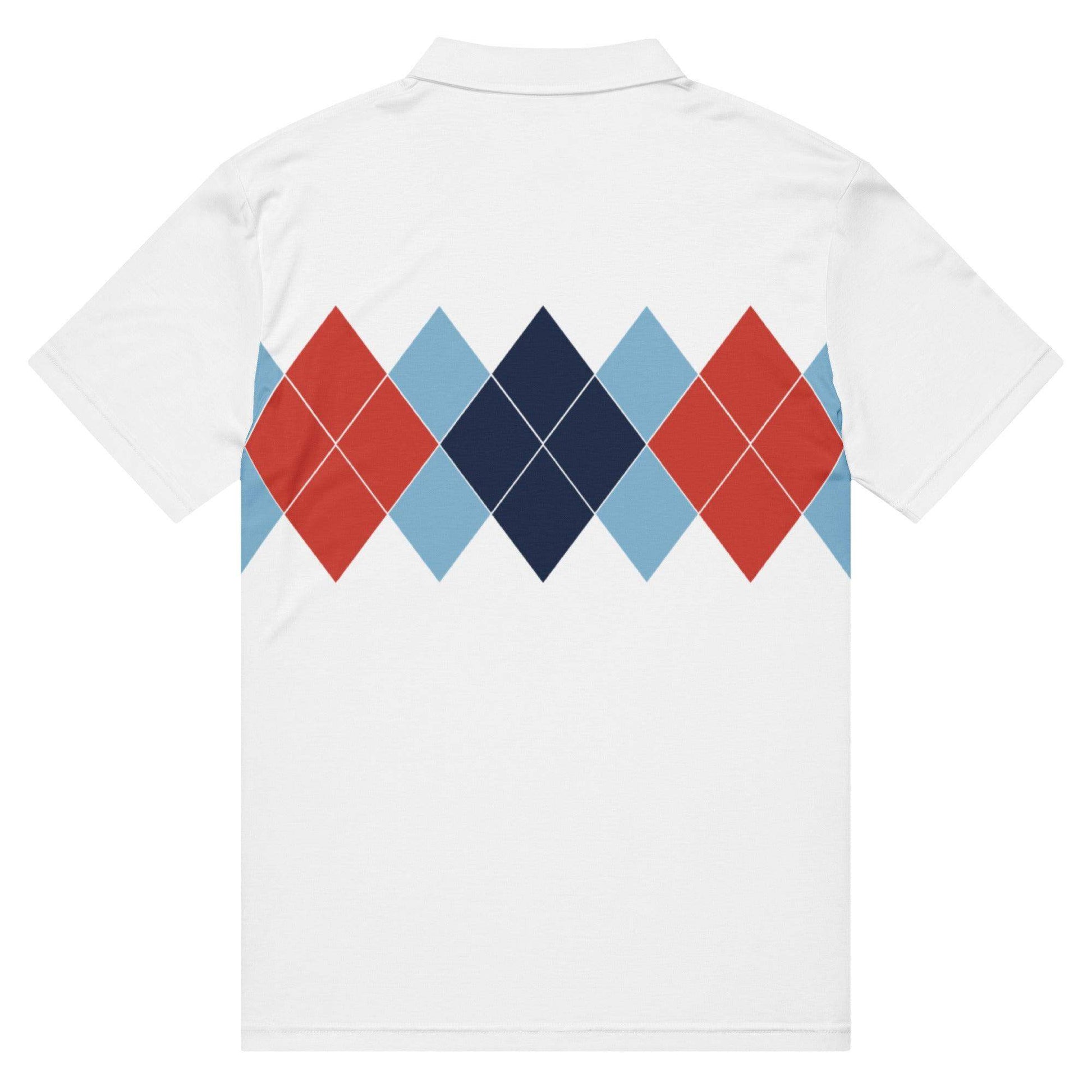 Ivan Lendl Red Argyle Polo Shirt - Game Yarns