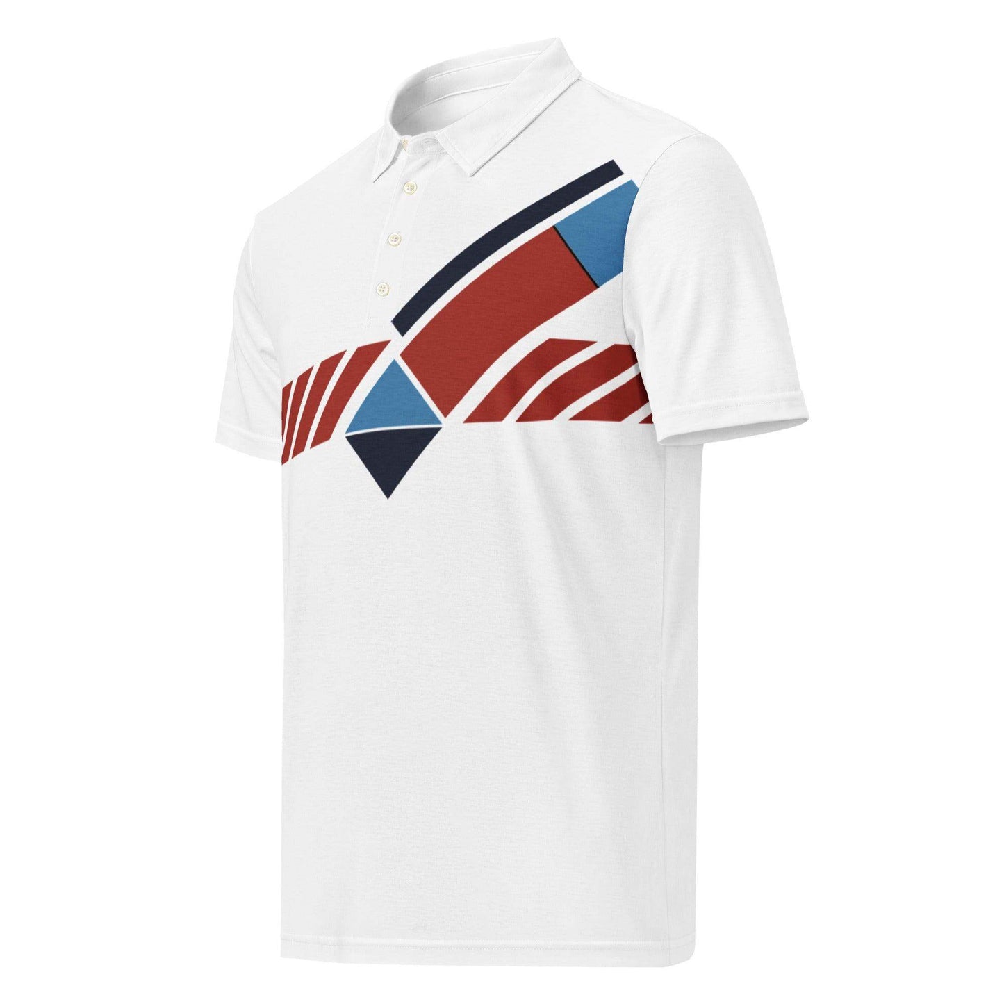 Ivan Lendl Red Geo Polo Shirt - Game Yarns