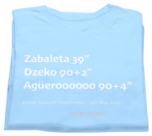 Manchester City Aguero 2012 Game Yarns T-shirt