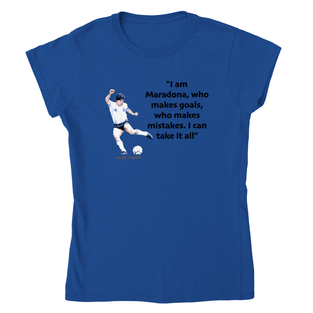 Maradona Inspiration Women's Tee - Game Yarns