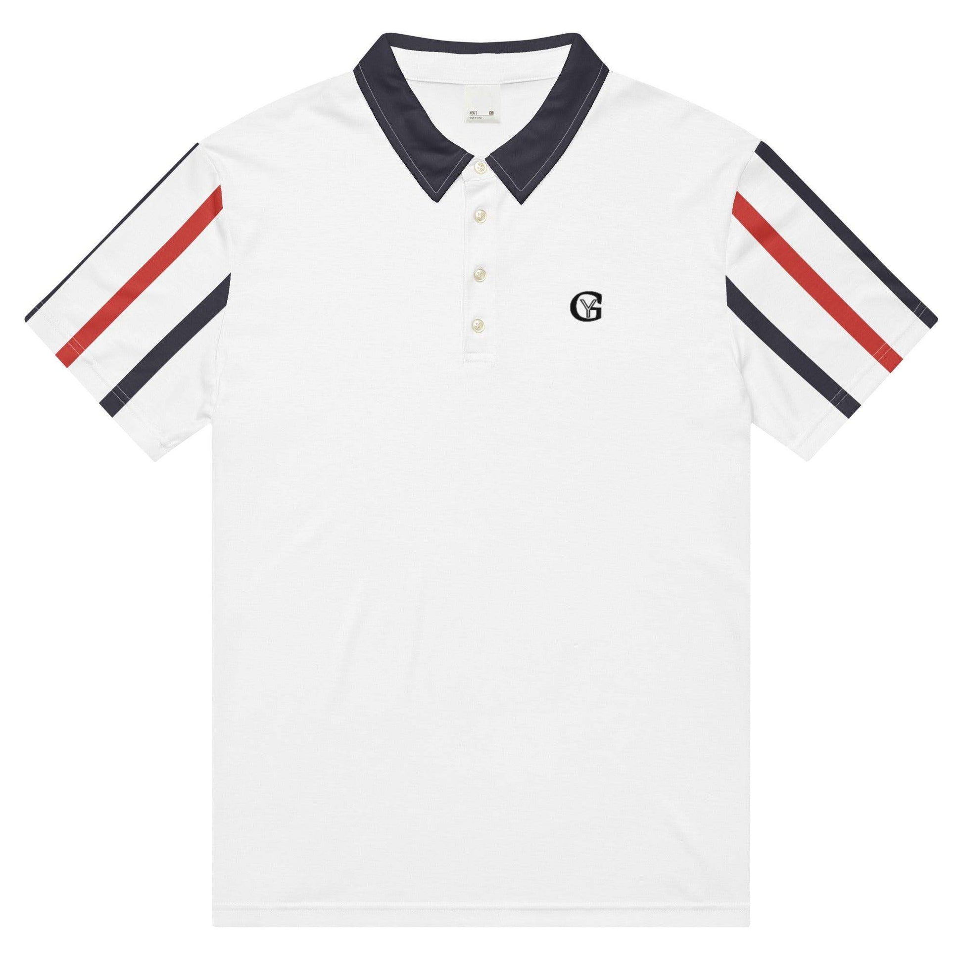 McEnroe Black Red Blow Tennis Polo Shirt - Game Yarns