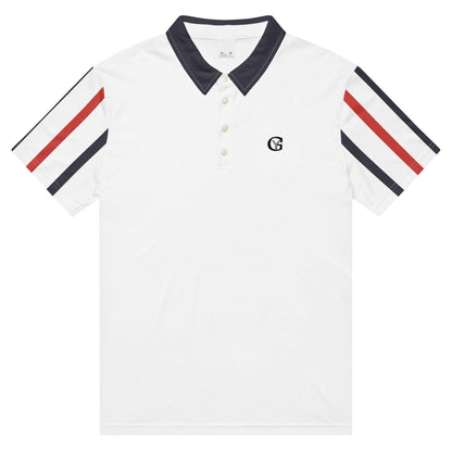 McEnroe Black Red Blow Tennis Polo Shirt - Game Yarns