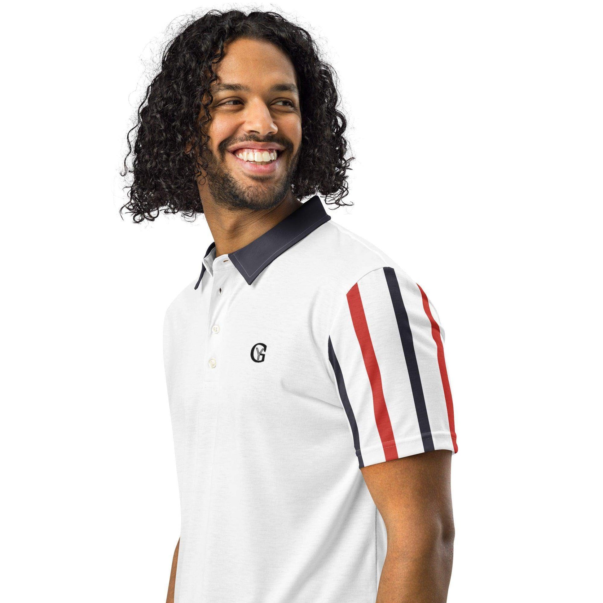 McEnroe Black Red Blow Tennis Polo Shirt - Game Yarns