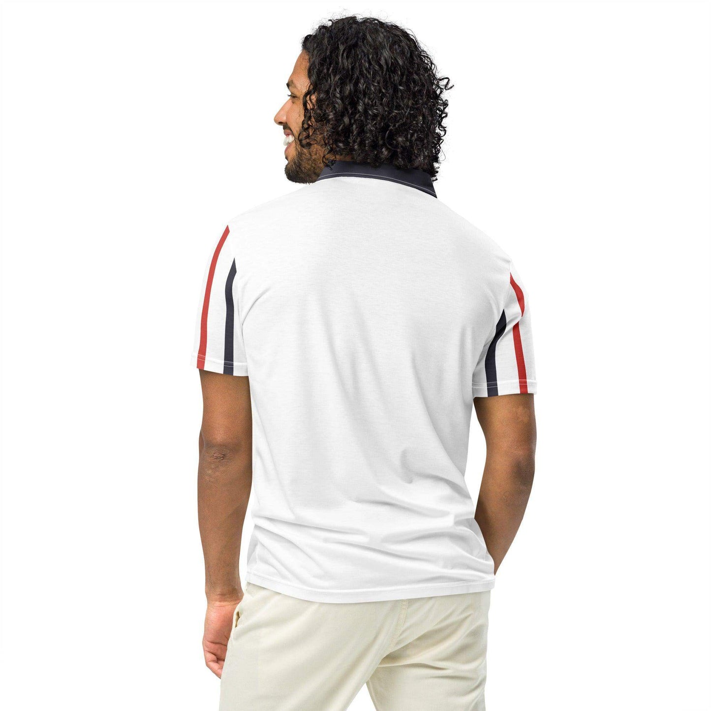 McEnroe Black Red Blow Tennis Polo Shirt - Game Yarns