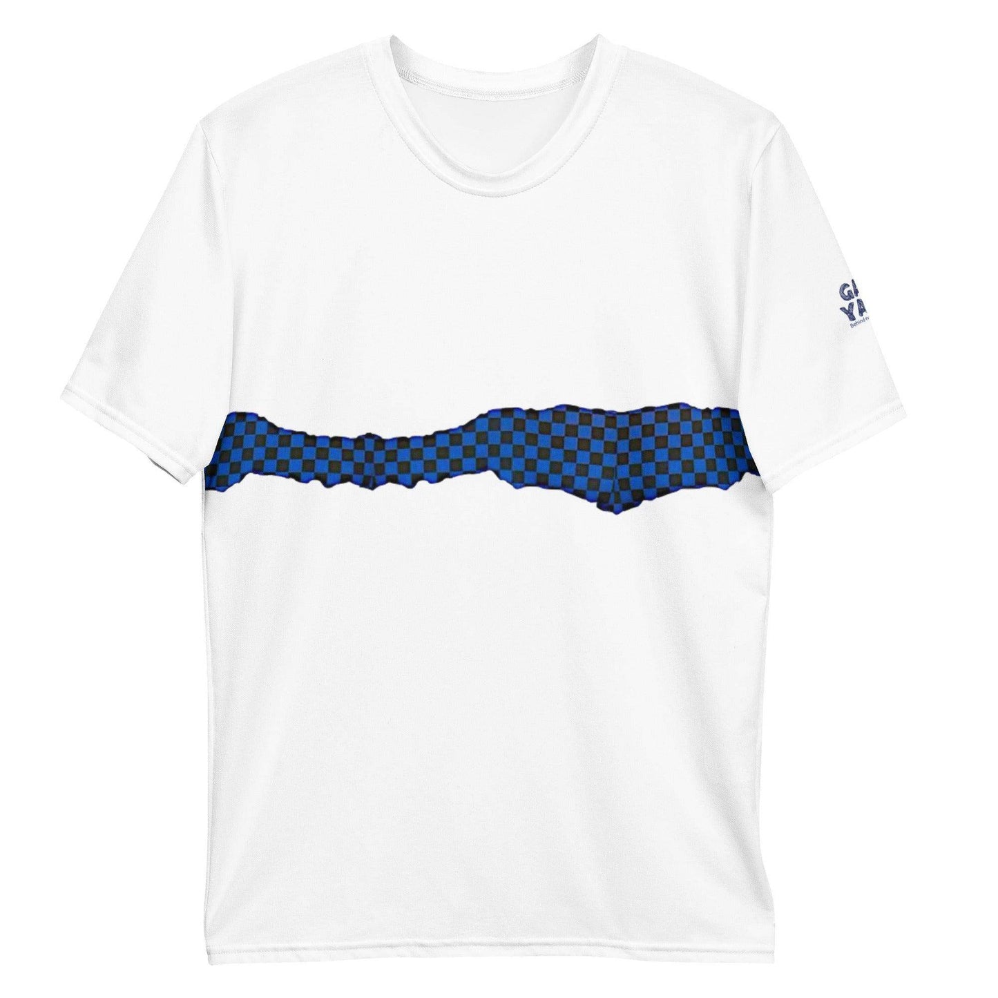 McEnroe Blue Check White T-shirt - Game Yarns