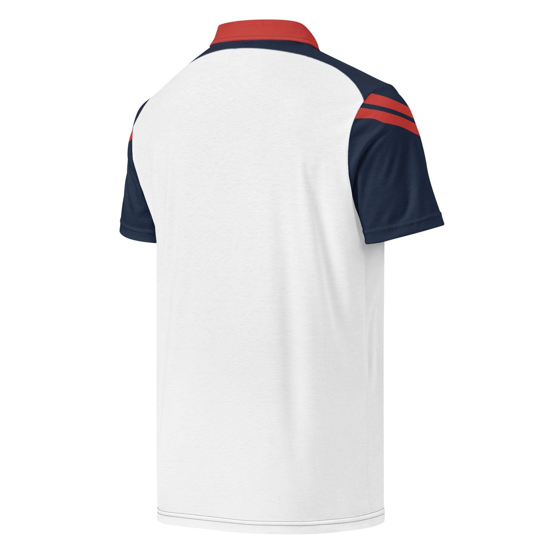 McEnroe Cortona Blue Red Polo Shirt 2 - Game Yarns