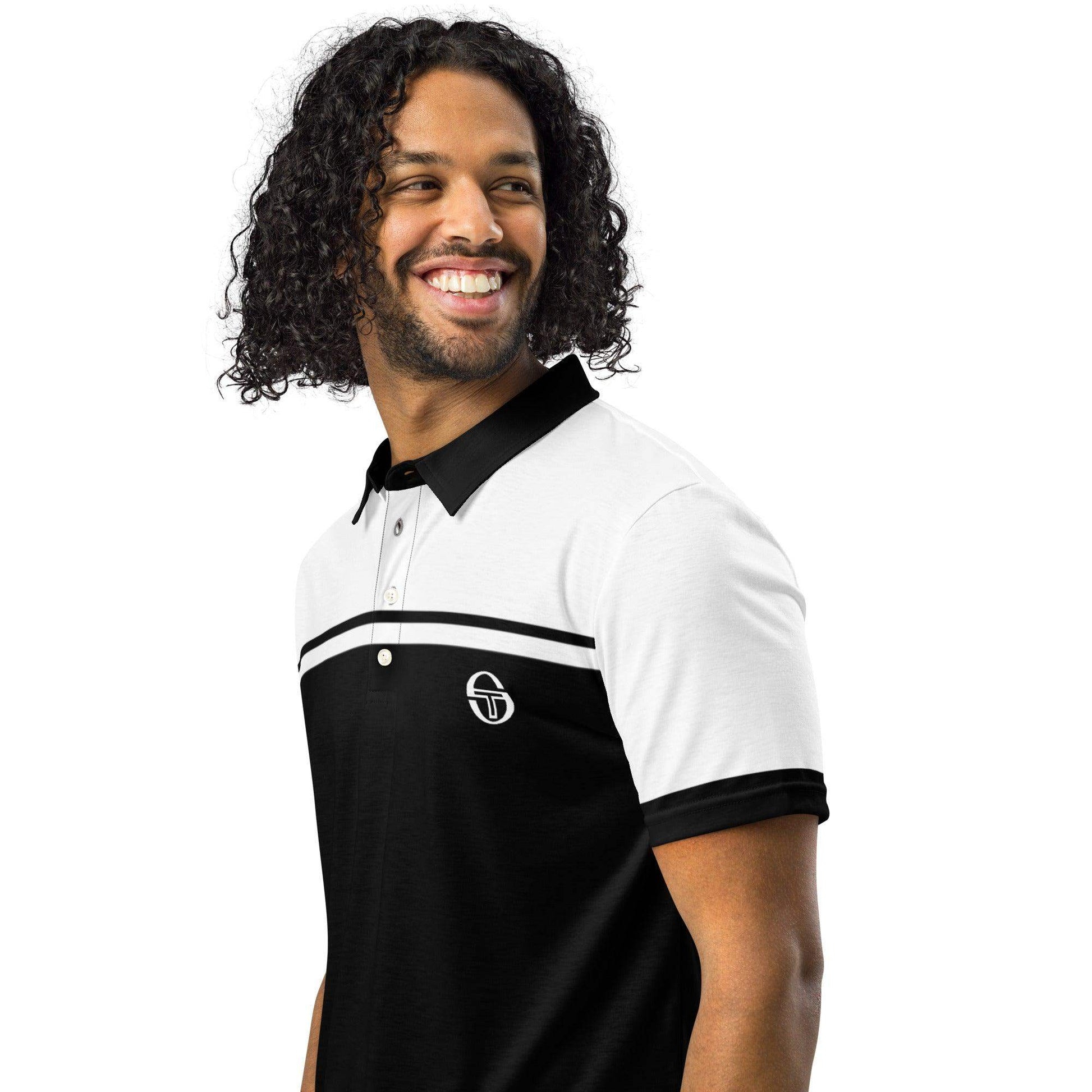 McEnroe New Young Line Black Polo Shirt - Game Yarns