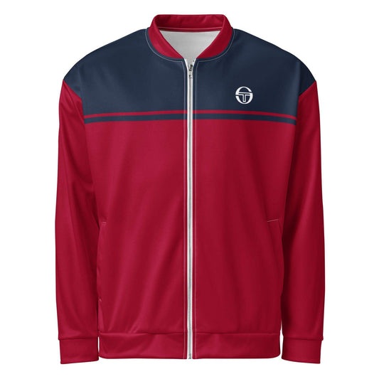 McEnroe New Young Line Blue Burgundy Bomber Jacket - Game Yarns