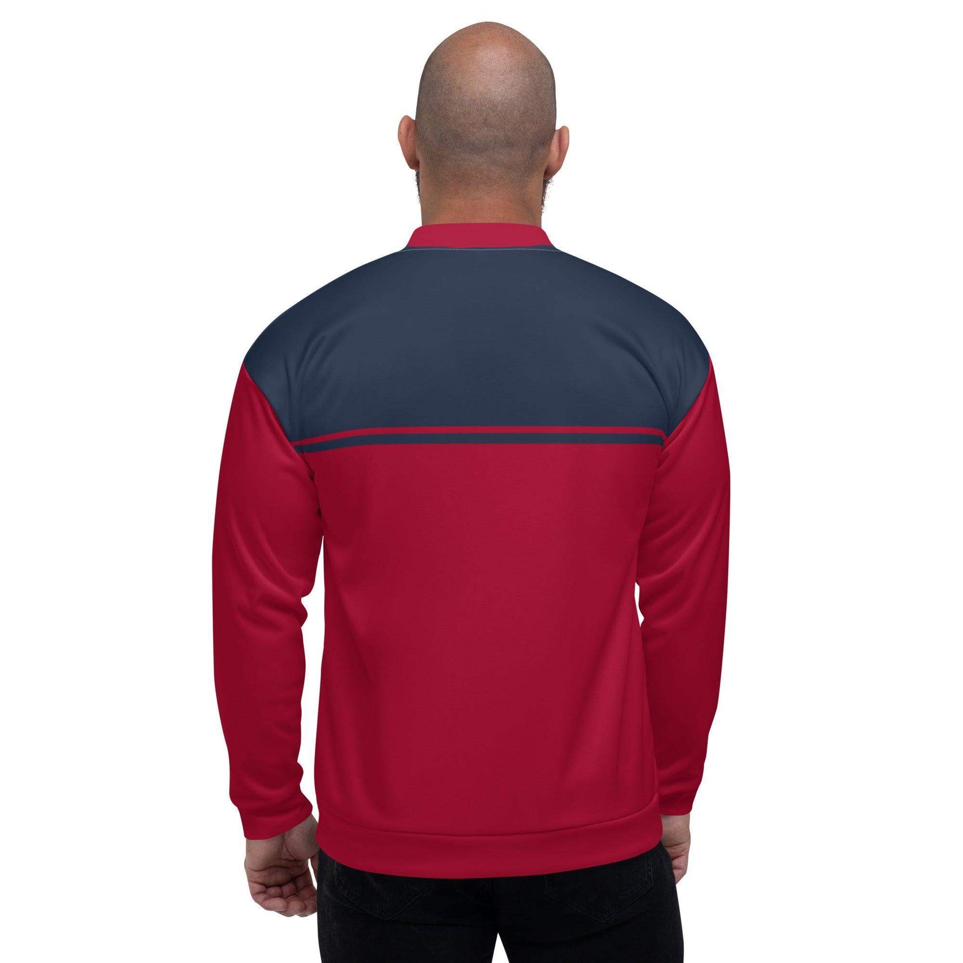 McEnroe New Young Line Blue Burgundy Bomber Jacket - Game Yarns